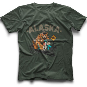 Remera Proyecto Alaska Verde Oso